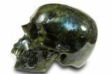 Realistic, Shimmering Labradorite Skull - Madagascar #378719-3